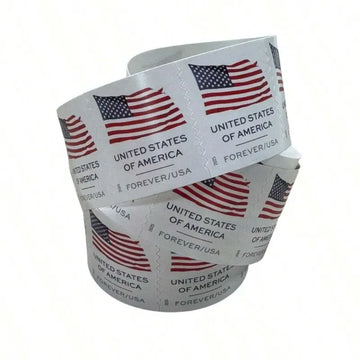 2025 Eternal Flag (100Rolls) Commemorative Gift Wedding Letter Mailing Envelope Shipping Label Eternal Series Stars and Stripes Shipping Label Eternal Wedding Letter Commemorative Gift Sticker